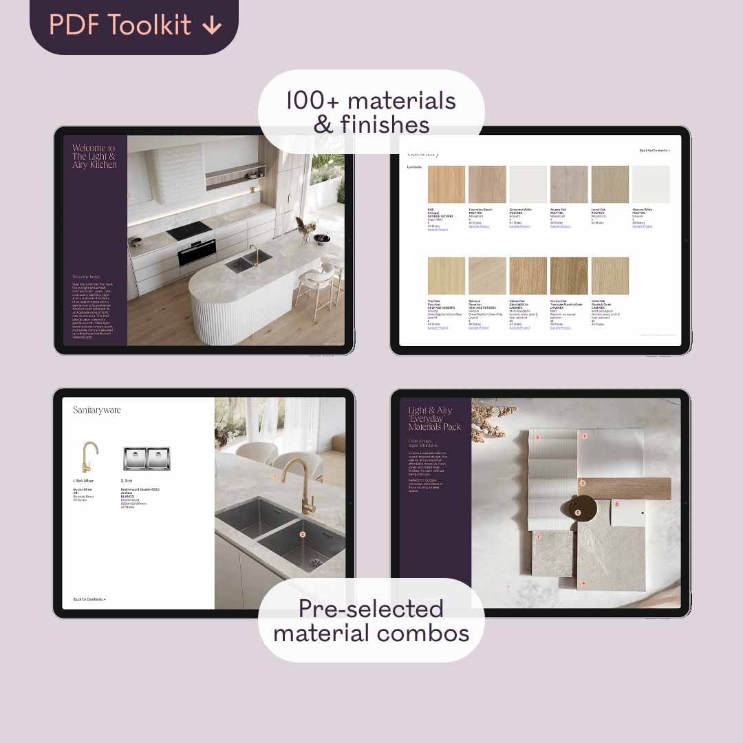 Light & Airy Kitchen Materials Style Kit