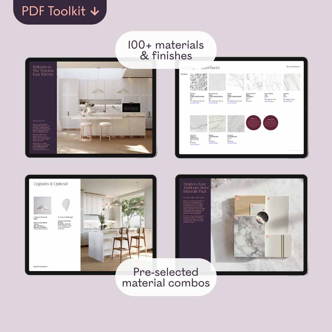 Timeless Ease Kitchen Materials Style Kit