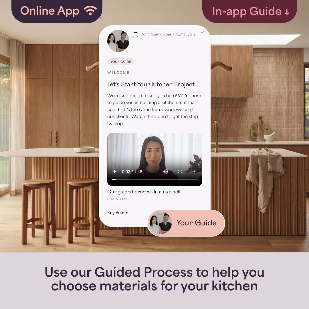 Warm Japandi Kitchen Style Kit App