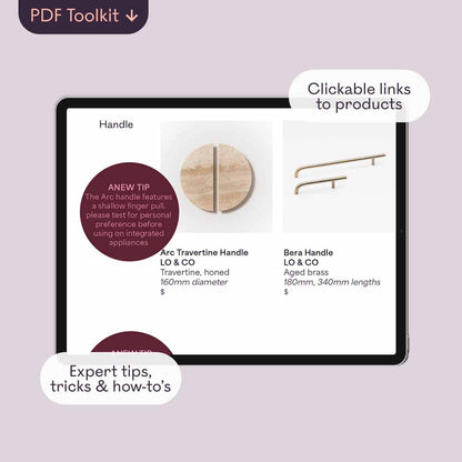 Calm Retreat Kitchen Materials Style Kit