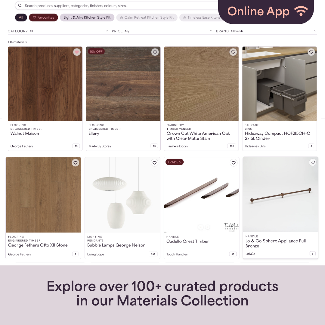 Warm Japandi Kitchen Style Kit App