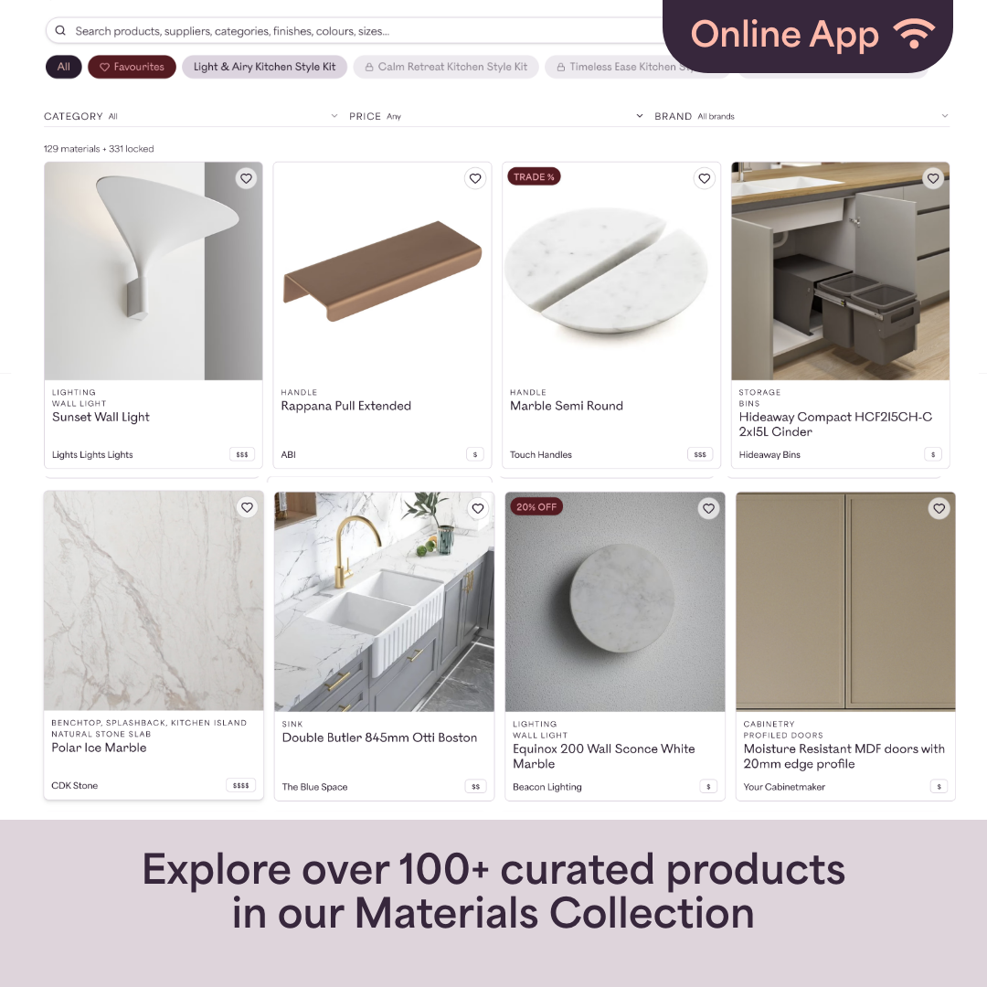 Timeless Ease Kitchen Style Kit App