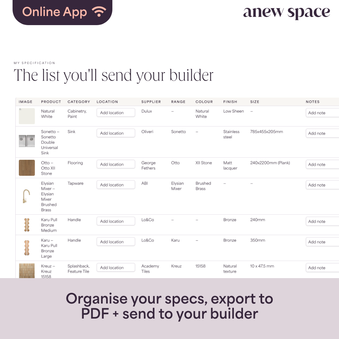 Timeless Ease Kitchen Style Kit App