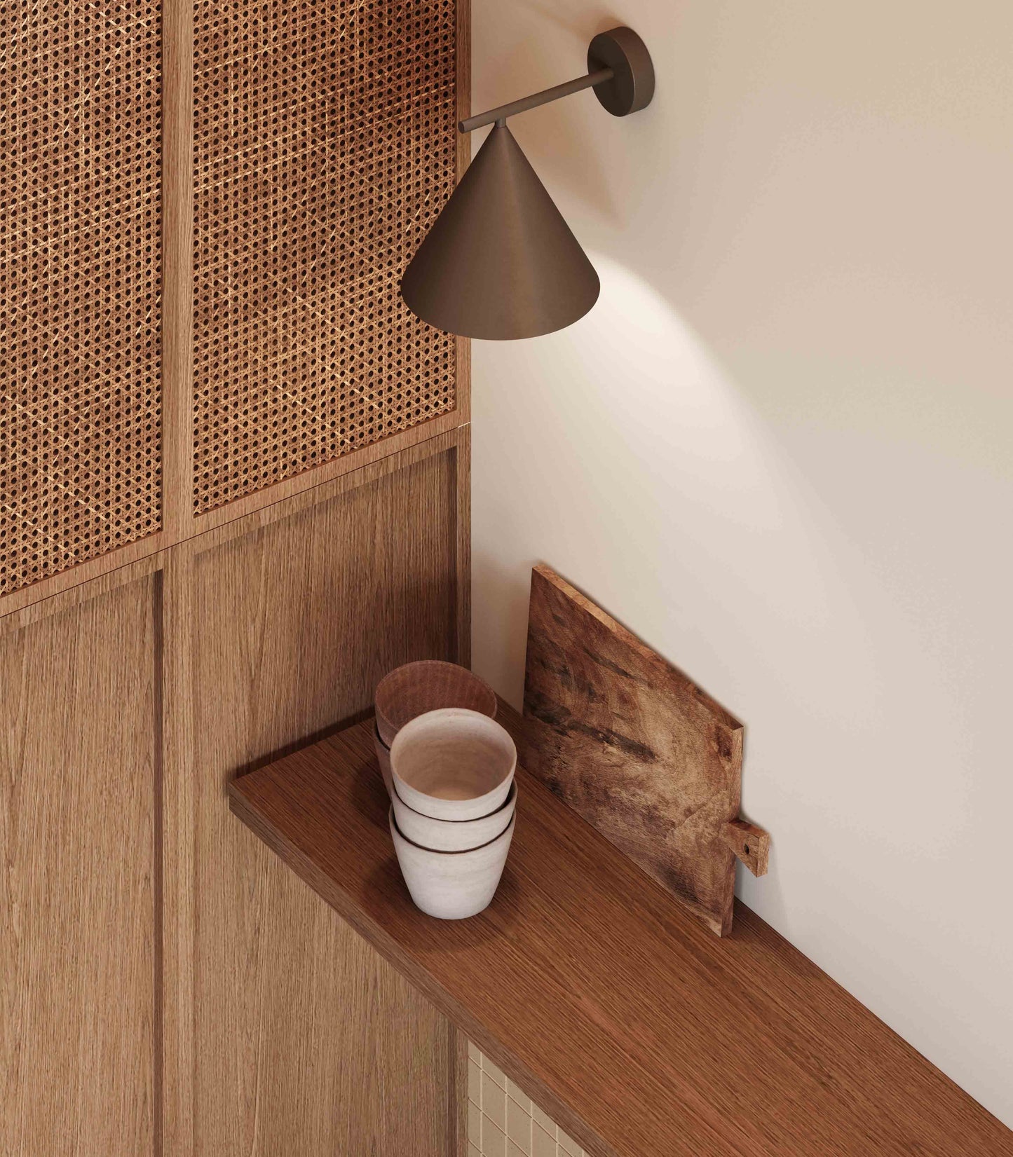 Warm Japandi Kitchen Materials Style Kit