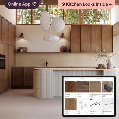 Warm Japandi Kitchen Style Kit App