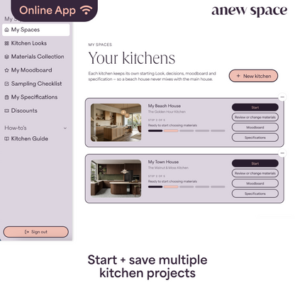 Warm Japandi Kitchen Style Kit App