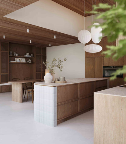 Warm Japandi Kitchen Materials Style Kit